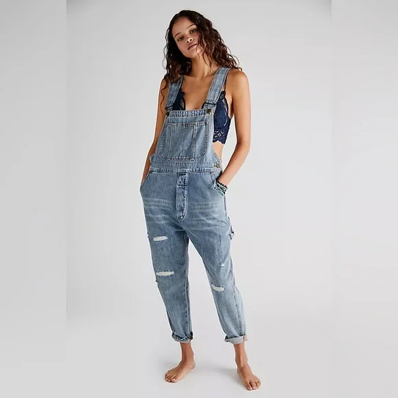 Free People x Sandrine Rose - Denim Overall - Picture 1 of 10